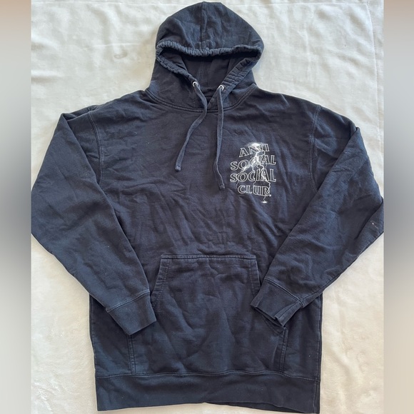 Anti Social Social Club Other - Anti Social Social Club Twisted Lightning Hoodie Black White Size Men’s Large